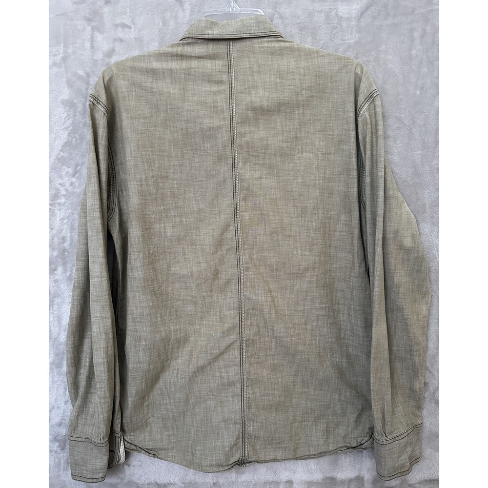 FCUK Shirt Mens Small Long Sleeve Button Down Workwear Casual Double Pocket - Picture 8 of 10